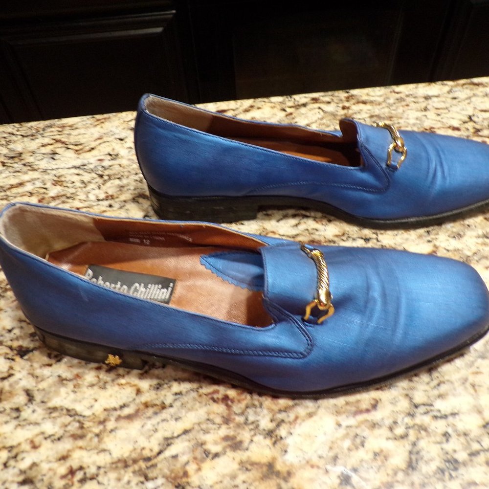 Men's Robert Chillini Blue Dress Loafers